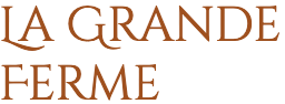 Logo af den store gård, der tilbyder logi ved strandpromenaden i Asnelles, nær landingsstrande i Normandiet.